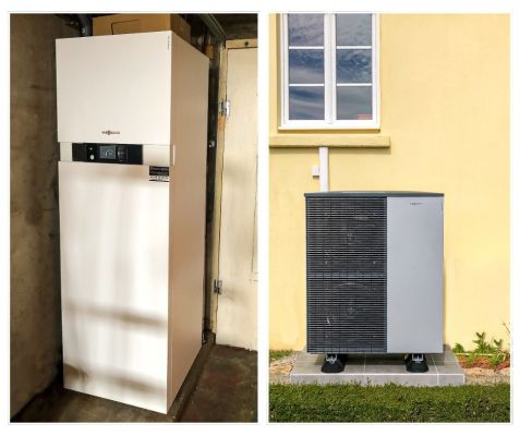 NOUVELLE INSTALLATION DE POMPE A CHALEUR VIESSMANN