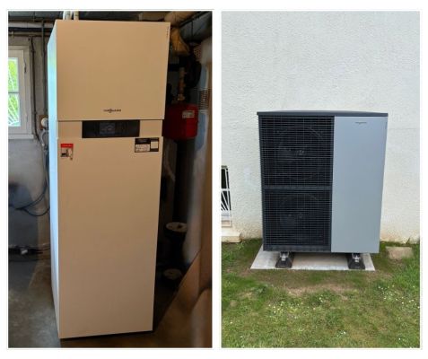NOUVELLE INSTALLATION DE PAC VIESSMANN